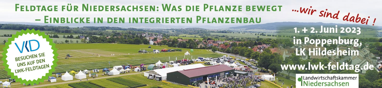 Vereinigte Kreidewerke Dammann bei: Landwirtschaftskammer Niedersachsen richtet Feldtage für Niedersachsen aus